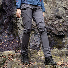 Load image into Gallery viewer, FREE SOLDIER Outdoor Women's Soft Shell Fleece Lined Ski Pants Winter Lightweight Hiking Cargo Nylon Pants with Multi-Pockets (Dark Gray Small/US 4-6)