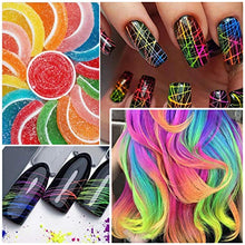 Load image into Gallery viewer, 6 Colors Spider Gel, Saviland Fluorescent Matrix Gel with Summer Gel Paint Design Nail Art Wire Drawing Gel for Line (Red Pink Orange Purple Green)