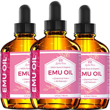Load image into Gallery viewer, Emu Oil by Leven Rose, 100% Pure Natural Hair Strengthener Scar Minimizer Anti Aging Skin Moisturizer 4 oz