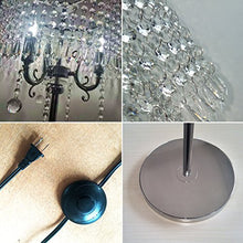 Load image into Gallery viewer, Hsyile Lighting KU300153 Elegant Designs Crystal Floor Lamp Chrome Finish,2 Lights