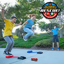 Load image into Gallery viewer, Stomp Rocket Original Stomp Rescue Racers - Dueling Race Cars for Kids - 1 Firetruck, 1 Police Car, 2 Launch Pads and 2 Tunnels - Fun Toy and Gift for Boys or Girls Age 5+ Years Old - STEM Toy