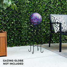 Load image into Gallery viewer, Alpine Corporation 24" Tall Indoor/Outdoor Metal Gazing Globe Display Stand