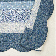 Load image into Gallery viewer, Modern Heirloom Collection Charlotte Bedspread, King, Blue