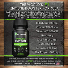 Load image into Gallery viewer, Immune System Booster Antioxidant Supplement, Elderberry Capsule, with Vitamin C, Vitamin D, Zinc, Supports Natural Energy, Memory, and Stress Relief - 60 Capsules