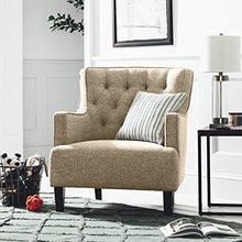 Load image into Gallery viewer, Amazon Brand – Stone & Beam Decatur Modern Tufted Wingback Living Room Accent Chair, 32.3"W, Oatmeal