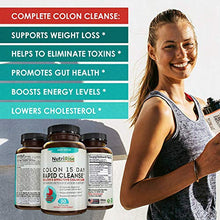 Load image into Gallery viewer, Colon Cleanser Detox for Weight Loss. 15 Day Fast-Acting Extra-Strength Cleanse with Probiotic & Natural Laxatives for Constipation Relief & Bloating Support. 30 Detox Pills to Detoxify & Boost Energy