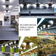 Load image into Gallery viewer, Garage Lights, LED Deformable Garage Light, Ultra-Bright Shop Lightning with 3 Adjustable Panels, Garage Ceiling Light for Workshop/Warehouse (60W)