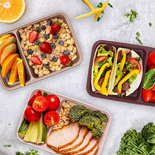 Load image into Gallery viewer, Bentgo Prep 2-Compartment Meal-Prep Containers with Custom-Fit Lids - Microwaveable, Durable, Reusable, BPA-Free, Freezer and Dishwasher Safe Food Storage Containers - 10 Trays & 10 Lids (Blush Pink)
