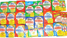 Load image into Gallery viewer, 100 OLD VINTAGE TOPPS BASEBALL CARDS ~ SEALED WAX PACKS LOT!