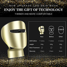 Load image into Gallery viewer, LED Face Mask, GYH 7 Colors LED Skin Mask - Blue & Red Light for Face and Neck Skin, Ultra-Light Wireless Facial Photon Beauty Mask for Rejuvenation Tightening Skin(Only 260g)