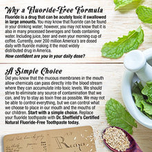 Load image into Gallery viewer, Dr. Sheffield’s Certified Natural Toothpaste (Extra-Whitening) - Great Tasting, Fluoride Free Toothpaste/Freshen Your Breath, Whiten Your Teeth, Reduce Plaque (2-Pack)