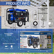 Load image into Gallery viewer, DuroMax XP4400E 4400 watt 7-Hp RV Grade Gas Generator with Electric Start