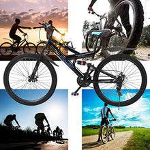 Load image into Gallery viewer, LODDD Adult Folding Mountain Bike - 26 Inch/High Carbon Steel Mountain Trail Bike Shimanos 21 Speed Gears Bicycle Full Suspension Frame Mountain Bicycle - US Stock