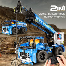 Load image into Gallery viewer, Remote Control STEM Building Toys for 6-12 Year Old Boys, 2-in-1 Technic Vehicle Building Kits for Kids 8-12, Construction Erector Set Crane Truck Build Model for 6 7 8 9 11 12+ Years Old Boys Girls