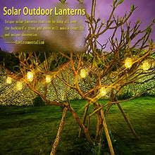 Load image into Gallery viewer, Cooo 8 Pack Outdoor Solar Lantern 30LED Mason Jar Lights Solar Powered,Waterproof Hanging Outdoor Patio Porch Garden Yard Backyard Balcony Lawn Pool Decor (Hangers & Handmade Jars included)-Warm White