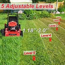 Load image into Gallery viewer, PowerSmart Lawn Mower, 22-inch & 200CC, Gas Powered Self-Propelled Lawn Mower with 4-Stroke Engine, 3-in-1 Gas Mower in Color Red/Black, 5 Adjustable Heights (1.18''-3.02'' ), DB9422SR