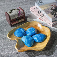 Load image into Gallery viewer, BTEOBFY Blue Agate Palm Stones,Warm&Air Blue Lace Stone, Natural Healing Crystal Therapy Worry Stones for Meditation Chakra Balancing Collection, Irregular Shape