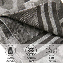 Load image into Gallery viewer, accsa Kid Boy Beanie Camo Reflective Knit Hat Gloves Scarf Set Grey Age 1-3