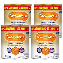 Load image into Gallery viewer, Enfamil Nutramigen Hypoallergenic Colic Baby Formula Lactose Free Milk Powder, 27.8 Ounce - Omega 3 DHA, LGG Probiotics, Iron, Immune Support, Pack of 4 (Package May Vary)