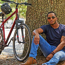 Load image into Gallery viewer, 700c Royce Union RMY Mens 21-Speed Hybrid Comfort Bike, 17" Aluminum Frame, Metallic Red