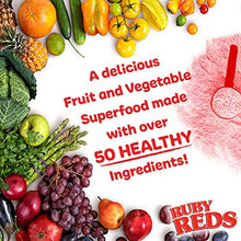 Load image into Gallery viewer, Ruby Reds | Delicious Reds Powder Fruit & Vegetable Supplement with Potent Vitamins, Minerals, Enzymes, Herbs, Nutrients and Probiotics for Overall Health 11 oz. (30 Servings)