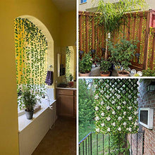 Load image into Gallery viewer, JPSOR 24pcs 158 Feet Fake Ivy Leaves Fake Vines Artificial Ivy, Silk Ivy Garland Greenery Hanging Plants Vines for Bedroom Room Indoor Decor, Party Wedding Wall Decor Outdoor