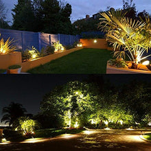 Load image into Gallery viewer, ZUCKEO Low Voltage Landscape Lights LED Landscape Lighting, 5W 12V Garden Pathway Lights Waterproof Warm White Walls Trees Flags Outdoor Landscape Spotlights with Stakes (8 Pack)