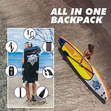 Load image into Gallery viewer, Mousa Inflatable Paddle Board, 10'8'' 33'' 6'' SUP, Camera Mount, 3-Fin Floating Paddleboard Non Slip Deck, Waterproof Phone Bag, Backpack Yoga ISUP, Fast Inflation Pump, Light Oar