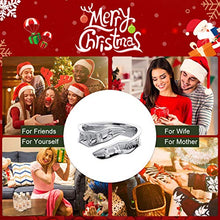 Load image into Gallery viewer, Jewever S925 Sterling Silver Open Ring Sanskrit Mantra Om Mani Padme Hum Open Rings Fine Jewelry 6-9