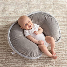 Load image into Gallery viewer, Boppy Luxe Nursing Pillow and Positioner, Hello World, Ultra-soft minky fabric on one side with adorable appliqué and coordinating piping