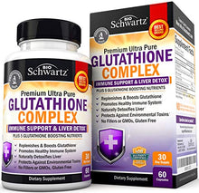 Load image into Gallery viewer, Glutathione Supplement Liver Detox with Quercetin Vitamin C Milk Thistle Alpha Lipoic Acid Liver Supplement & Immune Support Pills - Natural Immunity Defense Health Formula & Liver Cleanse 500mg 60ct