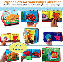 Load image into Gallery viewer, ToBe ReadyForLife Soft Baby Book, Touch & Feel Crinkle Baby Toy for Infants, Baby Stroller Toy, Cloth Book for Babies & Infants, Baby Toys 6 to 12 Months (Just Like…The Animals)