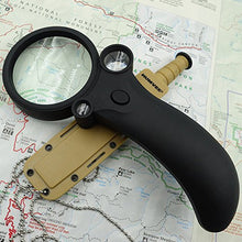 Load image into Gallery viewer, CampCo Humvee Magnifying Map Reader with Red Light and Fire Starter HMV-B-3M