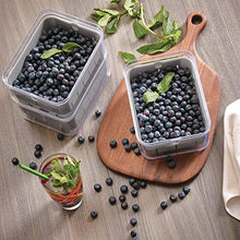 Load image into Gallery viewer, iDesign Crisp BPA-Free Plastic Produce Storage Bin - 8.32" x 6.32" x 3.76", Clear/Gray