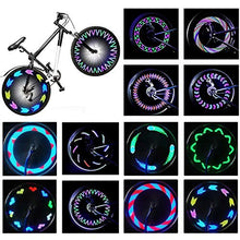 Load image into Gallery viewer, Rottay Bike Wheel Lights, Bicycle Wheel Lights Waterproof RGB Ultra Bright Spoke Lights 14-LED 30pcs Changes Patterns -Safety Cool Bike Tire Accessories Kids Adults-Visible from All Angle