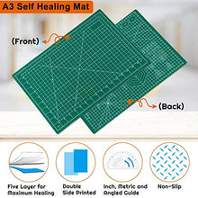 Load image into Gallery viewer, anezus Self Healing Sewing Mat, 12inch x 18inch Rotary Cutting Mat Double Sided 5-Ply Craft Cutting Board for Sewing Crafts Hobby Fabric Precision Scrapbooking Project
