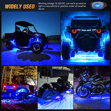 Load image into Gallery viewer, Nilight LED Rock Light 4PCS Blue Light Pods Waterproof Under Body Wheel Well Light Exterior Interior Lights for Car Truck Pickups ATV UTV SUV Motorcycle Boat, 2 Years Warranty