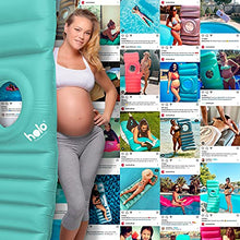 Load image into Gallery viewer, HOLO The Original Inflatable Pregnancy Pillow, Pregnancy Bed + Maternity Raft Float with a Hole to Lie on Your Stomach During Pregnancy, Safe for Land + Water, Mint