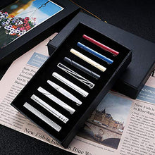 Load image into Gallery viewer, Finrezio 10PCS Tie Clips Set for Men Tie Bar Clip Black for Regular Ties Necktie Wedding Business Clips with Gift Box