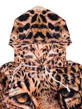 Load image into Gallery viewer, Leopard Print 3D Hoodie for Women Men, Sweatshirt Cartoon Clothes with Pockets 3D Pullover Hoodie (Leopard, L/XL)