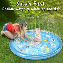 Load image into Gallery viewer, Jasonwell 1 PCS Foldable Dog Pool Collapsible Dog Pet Pool Bathing Tub Kiddie Pool Size L And 1 PCS Sprinkler for Kids Splash Pad Play Mat 60" Baby Wading Pool Summer Outdoor Water Toys Kids Sprinkler