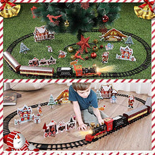 Load image into Gallery viewer, SNAEN Train Sets w/ Steam Locomotive Engine, Cargo Car and Tracks, Battery Powered Play Set Toy w/ Smoke, Light & Sounds, for Kids, Boys & Girls 3 4 5 6 7 Years Old