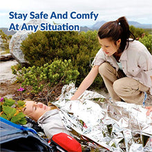 Load image into Gallery viewer, Primacare HB-10 Emergency Foil Mylar Thermal Blanket (Pack of 10), 52" Length x 84" Width, Silver