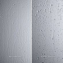 Load image into Gallery viewer, KOHLER Levity® Sliding Shower Door, 74-in H X 56-5/8 - 59-5/8-in W, with 1/4-in Thick Crystal Clear Glass with vertical blade handles, Anodized Dark Bronze
