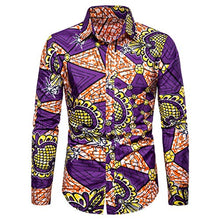 Load image into Gallery viewer, Men's Fashion T-Shirt Fall 3D Printing Top - Long Sleeve Shirt Stand Collar Blouse by perfectCOCO
