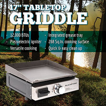 Load image into Gallery viewer, Blackstone Table Top Grill - 17 Inch Portable Gas Griddle - Propane Fueled - For Outdoor Cooking While Camping, Tailgating or Picnicking