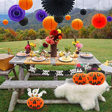 Load image into Gallery viewer, KAXIXI Halloween Party Supplies, Ghost Witch Black Cat Pumpkin Paper Lanterns, Ghost Garland, Paper Fans for Adult Kids Birthday Indoor Outdoor Yard Haunted House Decorations