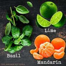 Load image into Gallery viewer, (Basil, Lime & Mandarin) 8.1 oz, 100% Soy, Hand Poured Soy Candle, Highly Scented