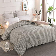 Load image into Gallery viewer, NATURETY Soft Down Alternative Quilted Comforter,All Season Lightweight Duvet Insert (Gray, Twin)