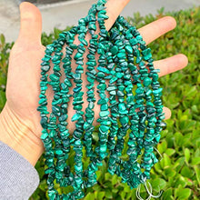 Load image into Gallery viewer, 1 Strand Top Quality Natural Green Malachite Gemstones Smooth Chips Beads Free-Form Loose Beads 33 Inch for Jewelry Craft Making GZ1-32